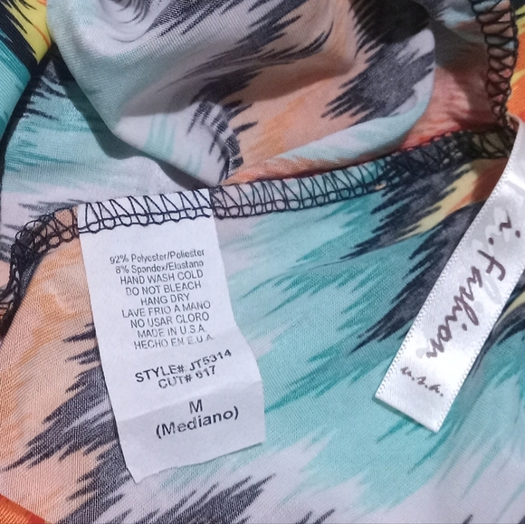 I fashion multi colored wide leg pants - Picture 3 of 3